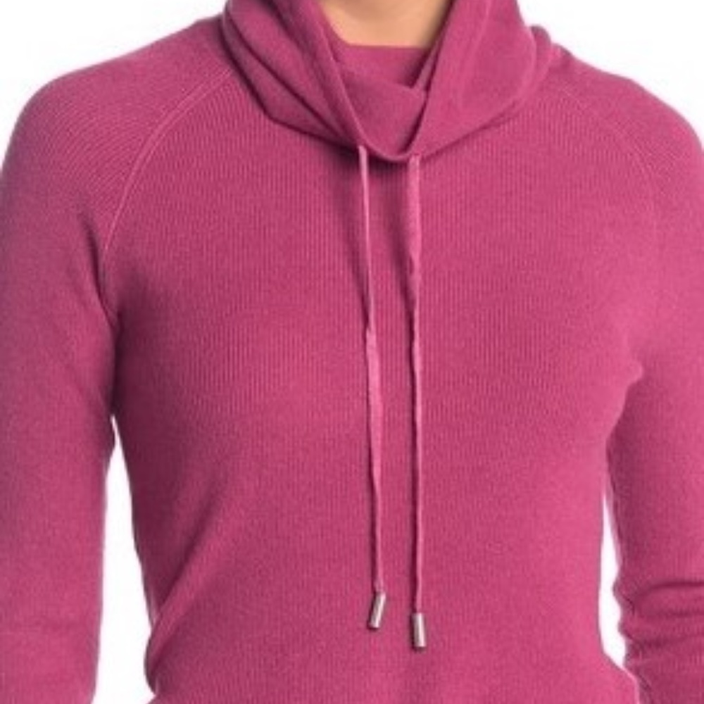 Cyrus – Modern Funnel Neck Sweater ROSE Size M